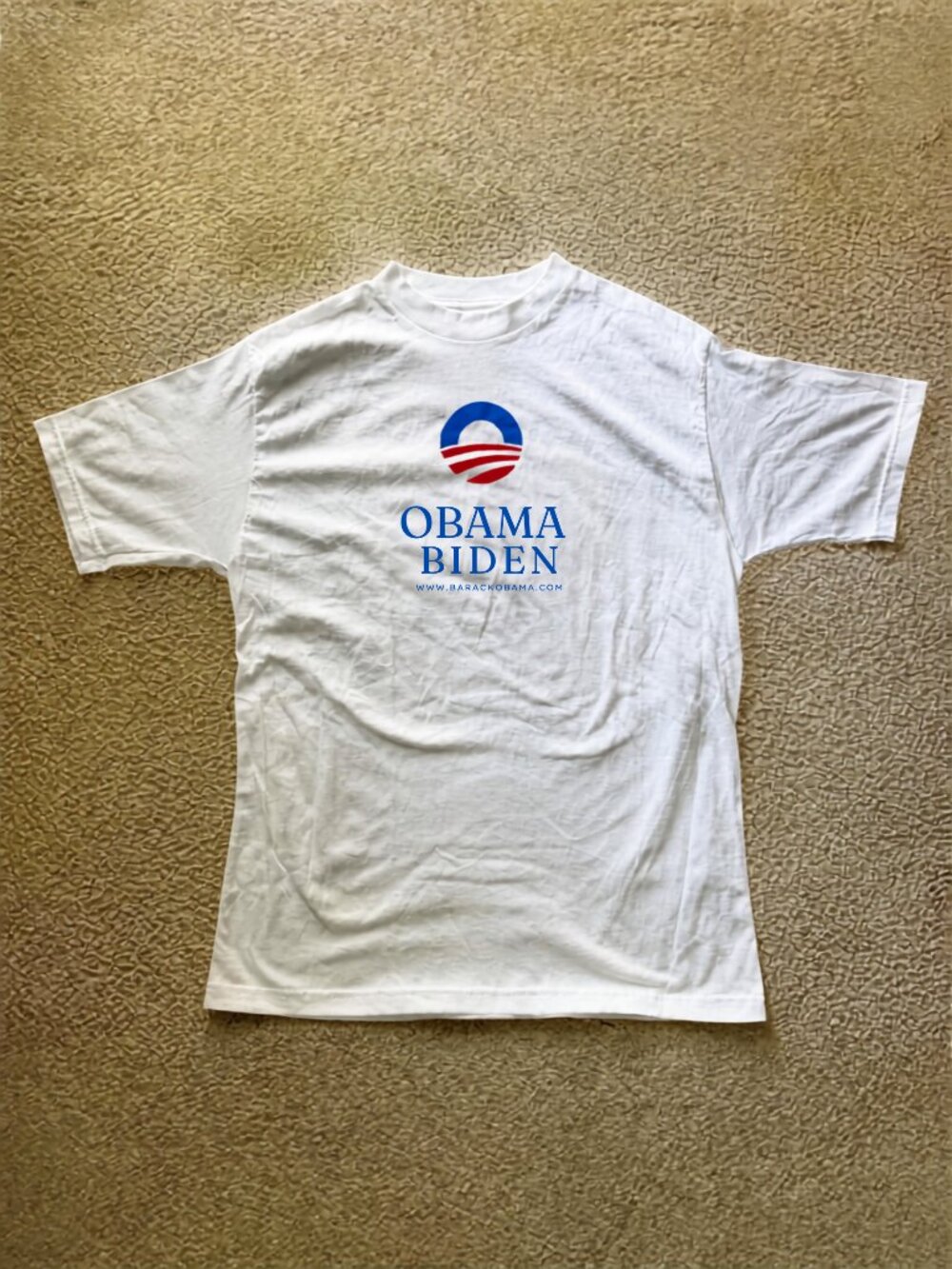 Y2K Vintage Obama Biden Presidential Election Tee Shirt Size L
